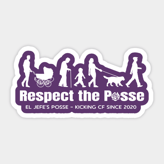 El Jefe's Posse Sticker by DropsofAwesome